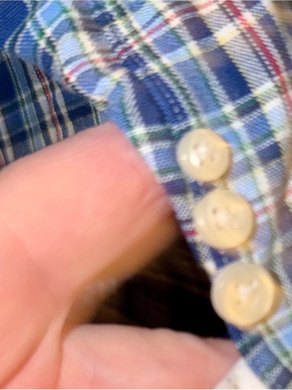 Ralph Lauren Blue and White Plaid Button-Down Shirt Men’s 2XLT - Picture 4 of 6